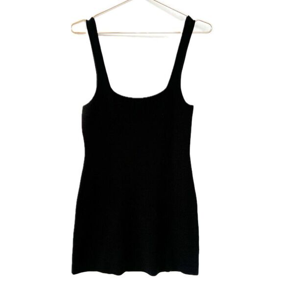 NWT J. Crew Black Square Neck Sleeveless Knit Sweater Dress BR343 Retail $128 - Picture 4 of 10